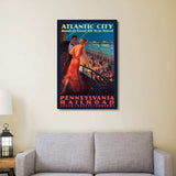 Vintage 1935 Atlantic City Travel Unframed Print Wall Art - Homeroots - Flyclothing LLC