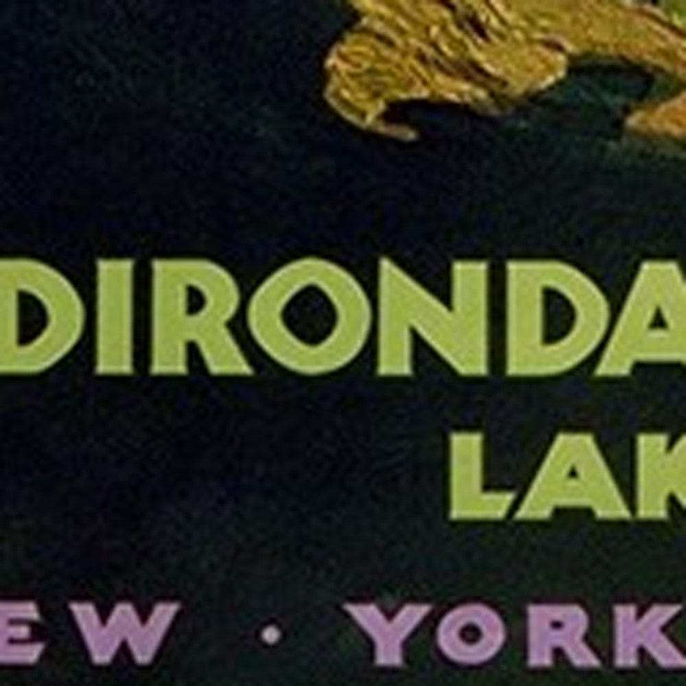 Vintage 1920S Adirondack Mountains Unframed Print Wall Art - Homeroots - Flyclothing LLC