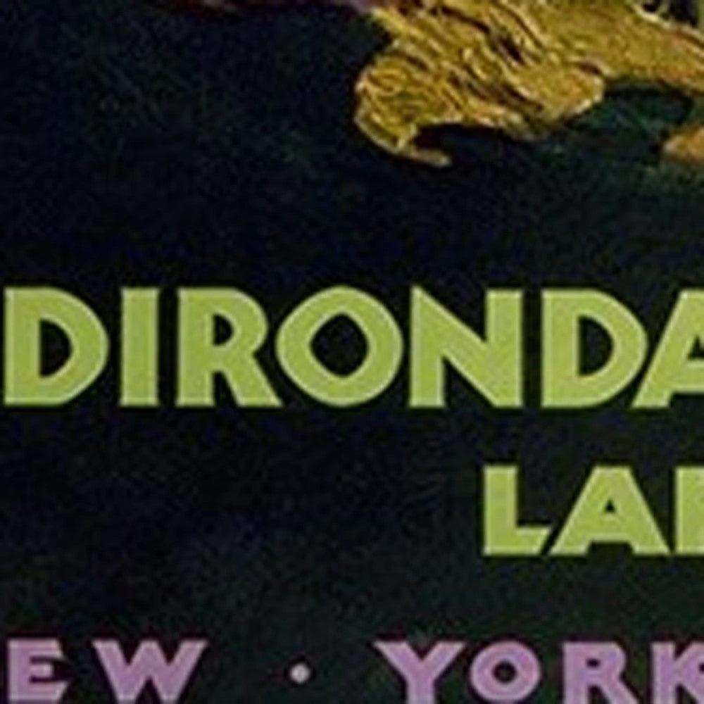 Vintage 1920S Adirondack Mountains Unframed Print Wall Art - Homeroots - Flyclothing LLC