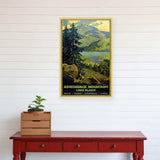 Vintage 1920S Adirondack Mountains Unframed Print Wall Art - Homeroots - Flyclothing LLC