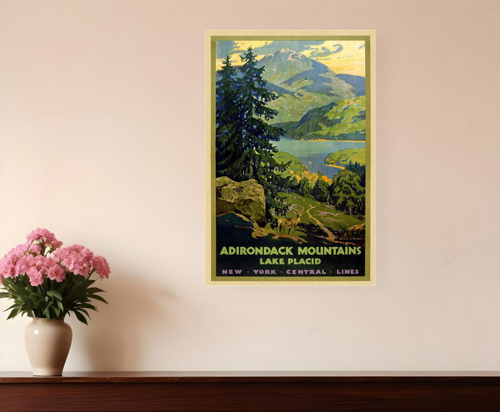 12" X 18" Vintage 1920S Adirondack Mountains Wall Art - Homeroots - Flyclothing LLC