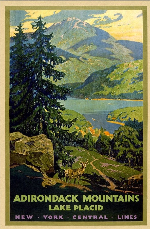 12" X 18" Vintage 1920S Adirondack Mountains Wall Art - Homeroots - Flyclothing LLC