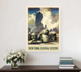 New York Railroad Vintage Travel Unframed Print Wall Art - Homeroots - Flyclothing LLC