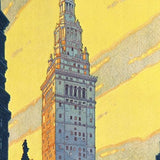 Cleveland Union Terminal Vintage Travel Unframed Print Wall Art - Homeroots - Flyclothing LLC