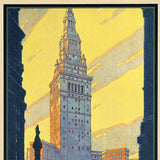 Cleveland Union Terminal Vintage Travel Unframed Print Wall Art - Homeroots - Flyclothing LLC