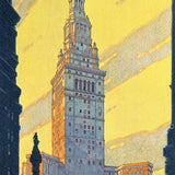 Cleveland Union Terminal Vintage Travel Unframed Print Wall Art - Homeroots - Flyclothing LLC