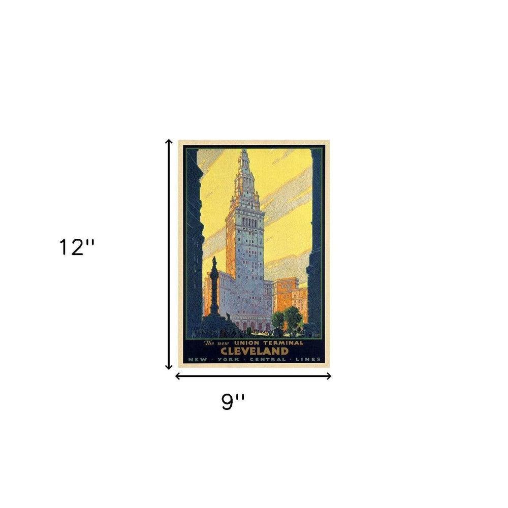 Dunes Beaches Vintage Travel Unframed Print Wall Art - Homeroots - Flyclothing LLC