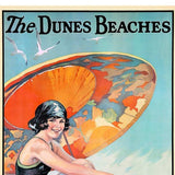 Dunes Beaches Vintage Travel Unframed Print Wall Art - Homeroots - Flyclothing LLC