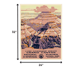 24" X 32" Grand Canyon C1938 Vintage Travel Poster Wall Art - Homeroots - Flyclothing LLC