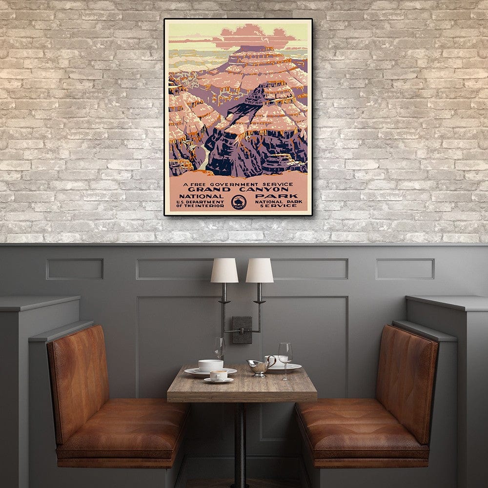 20" X 28" Grand Canyon C1938 Vintage Travel Poster Wall Art - Homeroots - Flyclothing LLC