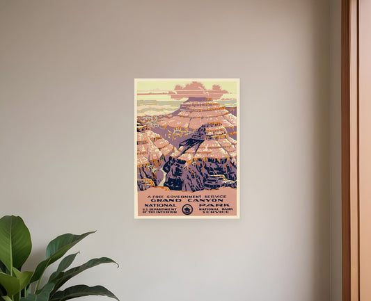 11" X 14" Grand Canyon C1938 Vintage Travel Poster Wall Art - Homeroots