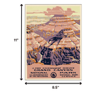 8.5" X 11" Grand Canyon C1938 Vintage Travel Poster Wall Art - Homeroots - Flyclothing LLC
