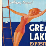 16" X 24" Great Lakes 1937 Vintage Travel Poster Wall Art - Homeroots - Flyclothing LLC