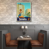 20" X 28" Hotel Sahara C1960S Las Vegas Vintage Travel Poster Wall Art - Homeroots - Flyclothing LLC