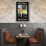 Gulf Coast Golf 1932 Vintage Travel Unframed Print Wall Art - Homeroots - Flyclothing LLC