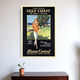 Gulf Coast Golf 1932 Vintage Travel Unframed Print Wall Art - Homeroots - Flyclothing LLC
