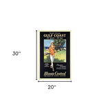 Gulf Coast Golf 1932 Vintage Travel Unframed Print Wall Art - Homeroots - Flyclothing LLC
