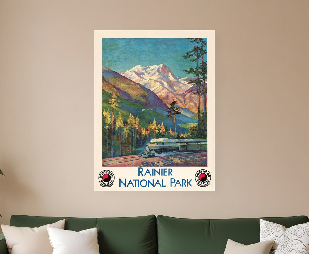 36" X 48" Rainier National Park C1920S Vintage Travel Poster Wall Art - Homeroots - Flyclothing LLC