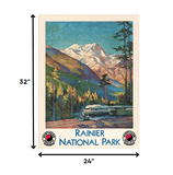 24" X 32" Rainier National Park C1920S Vintage Travel Poster Wall Art - Homeroots - Flyclothing LLC
