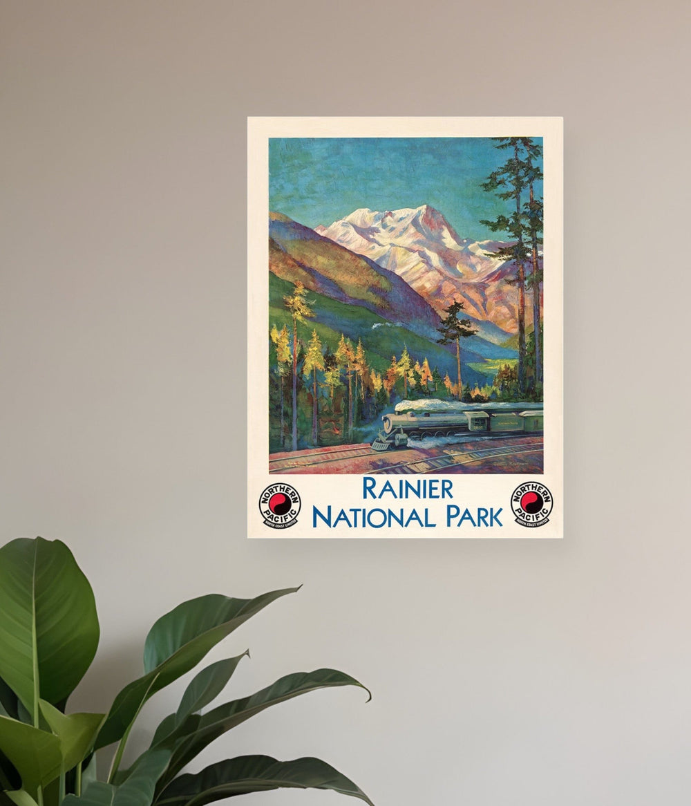 8.5" X 11" Rainier National Park C1920S Vintage Travel Poster Wall Art - Homeroots - Flyclothing LLC