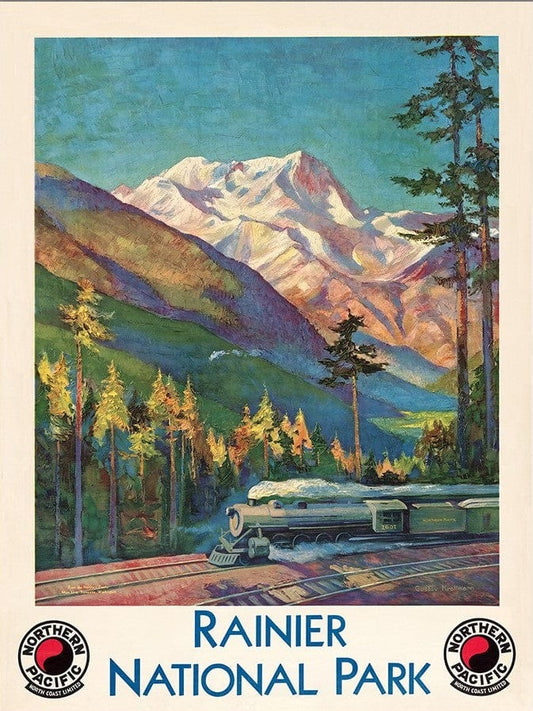 8.5" X 11" Rainier National Park C1920S Vintage Travel Poster Wall Art - Homeroots