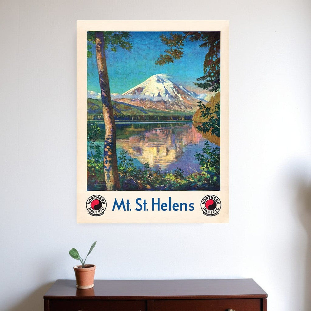 24" X 32" Mt. St. Helens C1920S Vintage Travel Poster Wall Art - Homeroots - Flyclothing LLC