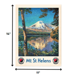 11" X 14" Mt. St. Helens C1920S Vintage Travel Poster Wall Art - Homeroots - Flyclothing LLC