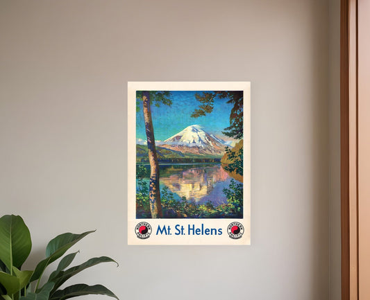 11" X 14" Mt. St. Helens C1920S Vintage Travel Poster Wall Art - Homeroots