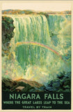 36" X 54" Niagra Falls New York C1920S Vintage Travel Poster Wall Art - Homeroots - Flyclothing LLC