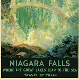 36" X 54" Niagra Falls New York C1920S Vintage Travel Poster Wall Art - Homeroots - Flyclothing LLC