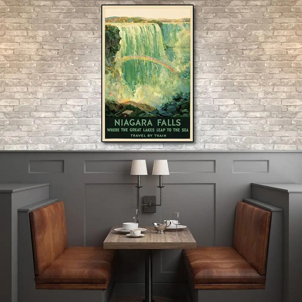 24" X 36" Niagra Falls New York C1920S Vintage Travel Poster Wall Art - Homeroots - Flyclothing LLC