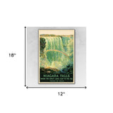 12" X 18" Niagra Falls New York C1920S Vintage Travel Poster Wall Art - Homeroots - Flyclothing LLC