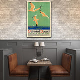 24" X 36" Birds Over Lake Michigan C1929 Vintage Travel Poster Wall Art - Homeroots - Flyclothing LLC