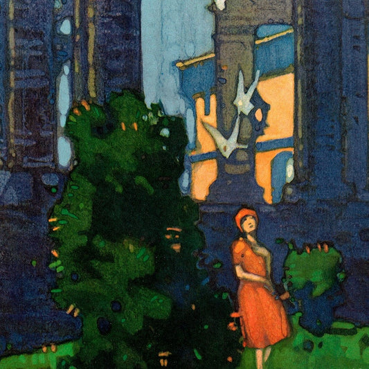 20" X 30" Vintage 1929 Chicago Michigan Ave Travel Poster Wall Art - Homeroots