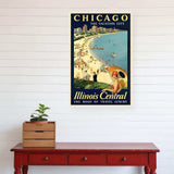 Vintage 1929 Chicago Vacation Travel Unframed Print Wall Art - Homeroots - Flyclothing LLC