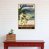 Vintage 1934 California Travel Unframed Print Wall Art - Homeroots - Flyclothing LLC