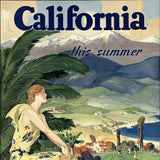Vintage 1934 California Travel Unframed Print Wall Art - Homeroots - Flyclothing LLC