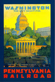 Washington Dc Vintage Travel Unframed Print Wall Art - Homeroots - Flyclothing LLC