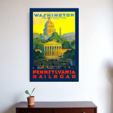 Washington Dc Vintage Travel Unframed Print Wall Art - Homeroots - Flyclothing LLC