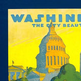 Washington Dc Vintage Travel Unframed Print Wall Art - Homeroots - Flyclothing LLC