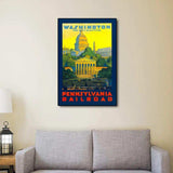 Washington Dc Vintage Travel Unframed Print Wall Art - Homeroots - Flyclothing LLC