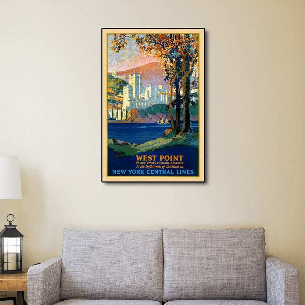 West Point New York Vintage Travel Unframed Print Wall Art - Homeroots - Flyclothing LLC