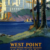West Point New York Vintage Travel Unframed Print Wall Art - Homeroots - Flyclothing LLC