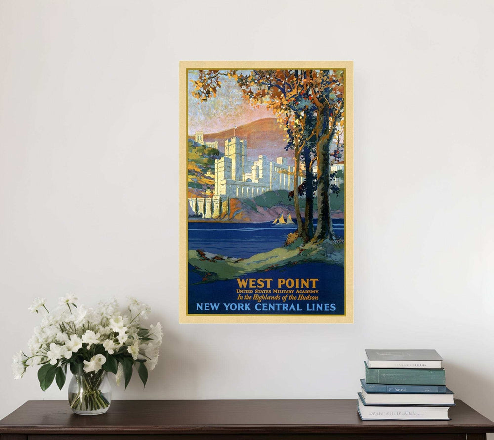 West Point New York Vintage Travel Unframed Print Wall Art - Homeroots - Flyclothing LLC