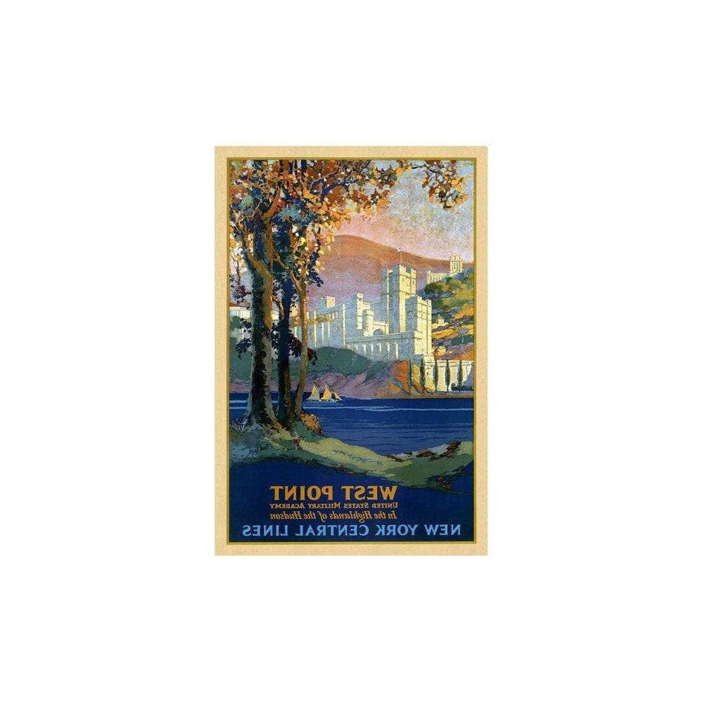 West Point New York Vintage Travel Unframed Print Wall Art - Homeroots - Flyclothing LLC