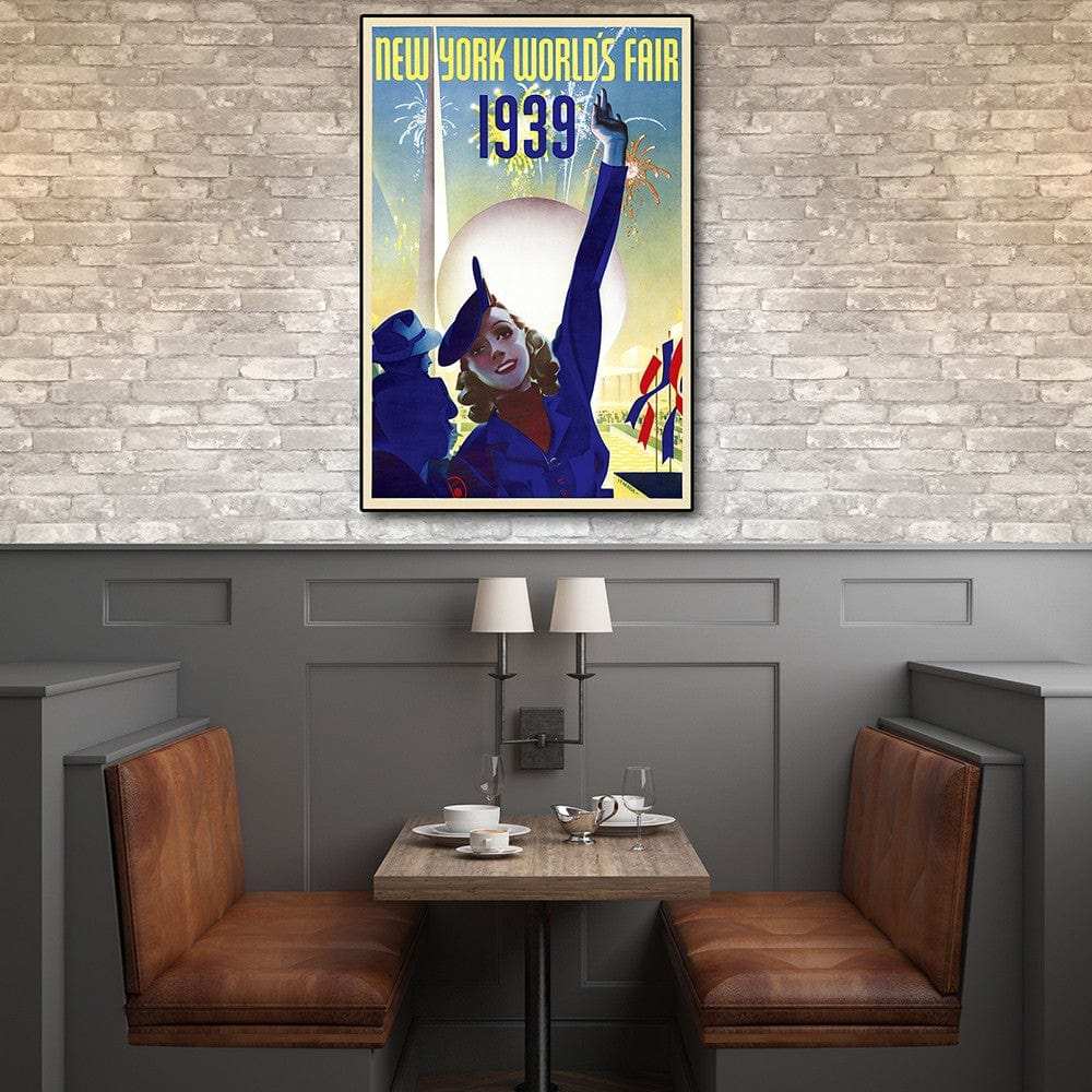 New York 1939 World's Fair Vintage Travel Unframed Print Wall Art - Homeroots - Flyclothing LLC