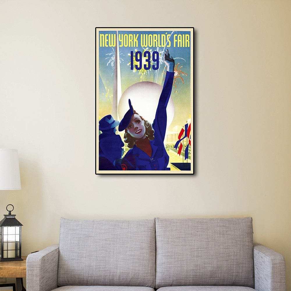 New York 1939 World's Fair Vintage Travel Unframed Print Wall Art - Homeroots - Flyclothing LLC
