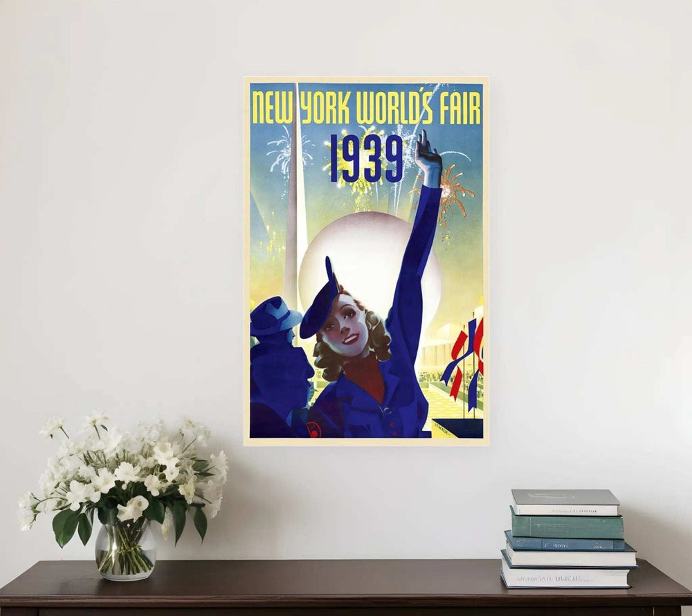 New York 1939 World's Fair Vintage Travel Unframed Print Wall Art - Homeroots - Flyclothing LLC