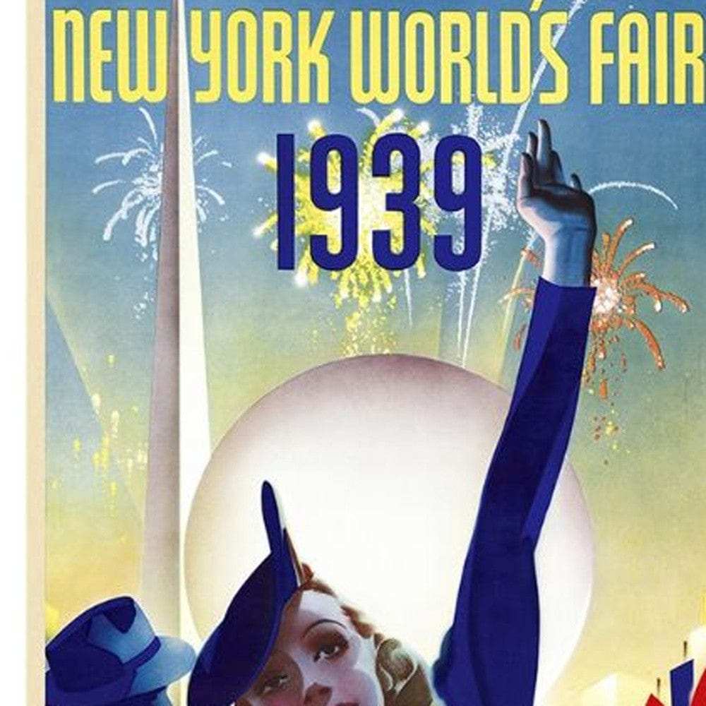 New York 1939 World's Fair Vintage Travel Unframed Print Wall Art - Homeroots - Flyclothing LLC