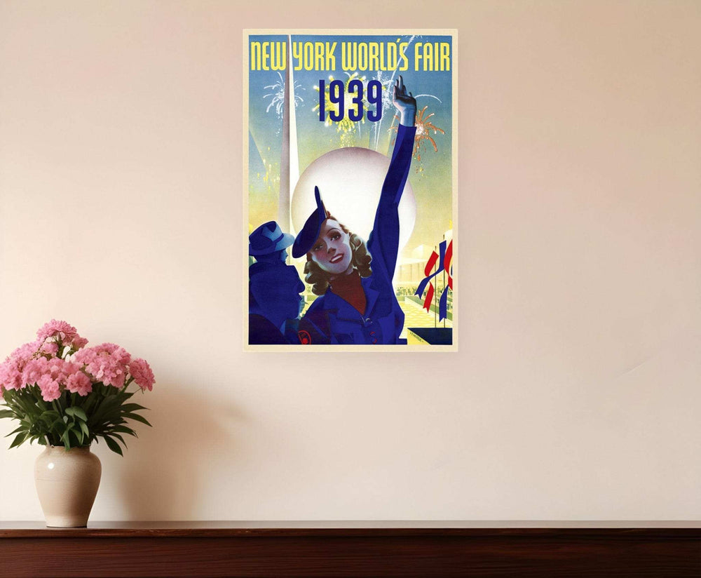New York 1939 World's Fair Vintage Travel Unframed Print Wall Art - Homeroots - Flyclothing LLC